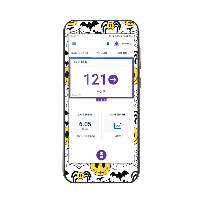 Peelz Spooky Season Sticker for Omnipod® 5 Controller – Pump Peelz Peelz/Stickers White Smoke