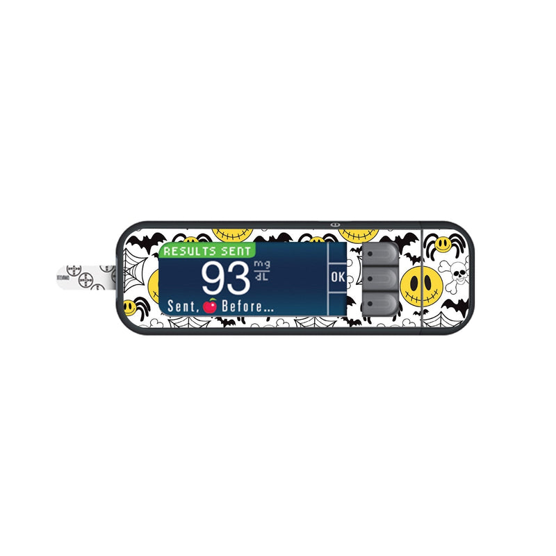 Peelz Spooky Season Sticker for Bayer Contour Next Glucometer Peelz/Stickers White Smoke