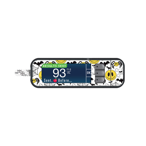 Peelz Spooky Season Sticker for Bayer Contour Next Glucometer Peelz/Stickers White Smoke