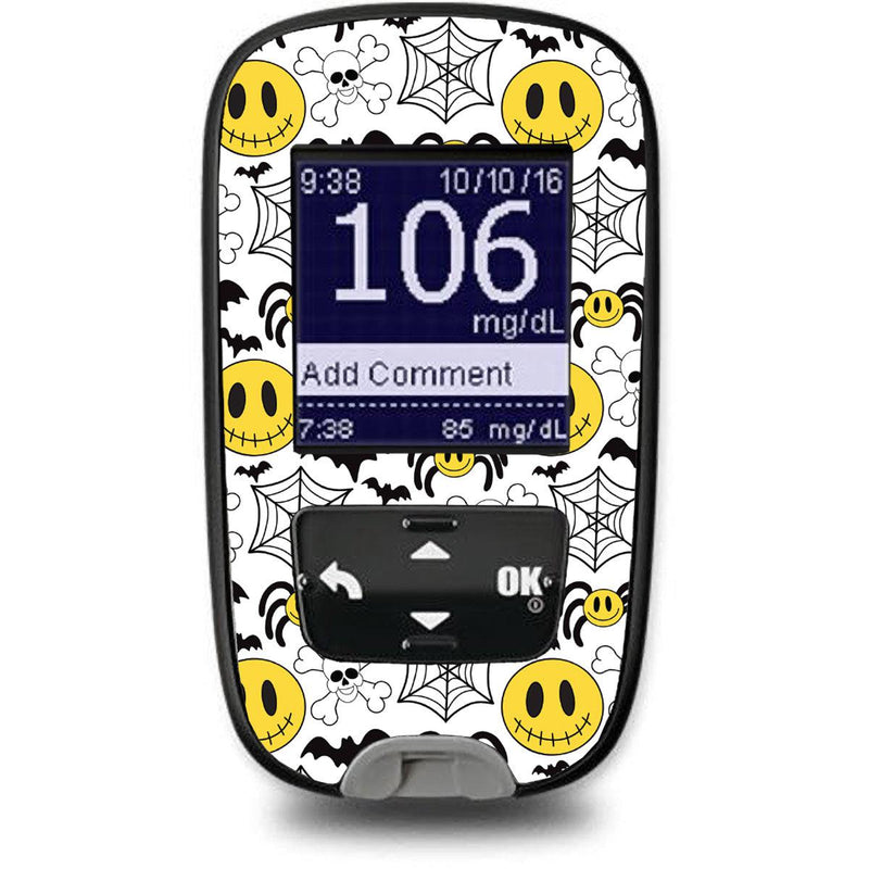 Peelz Spooky Season Sticker for the Accu-Chek Guide Glucometer Peelz/Stickers White Smoke