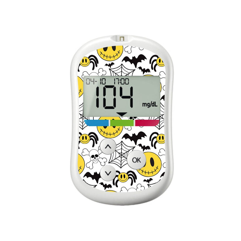 Peelz Spooky Season for OneTouch Verio Flex Glucometer Peelz/Stickers White Smoke