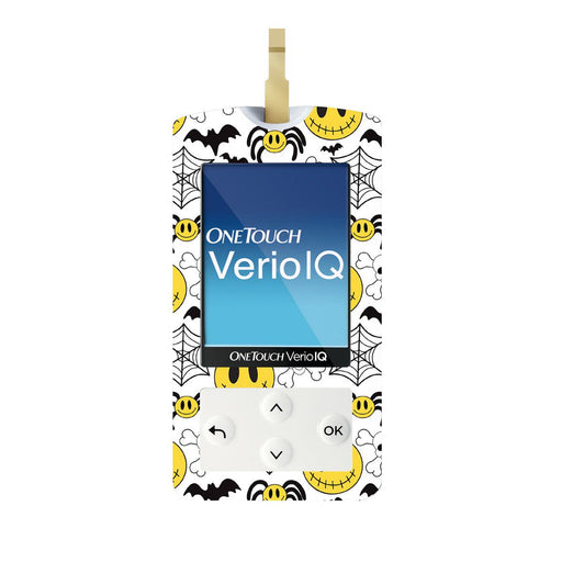 Peelz Spooky Season for OneTouch Verio IQ Glucometer Peelz/Stickers White Smoke