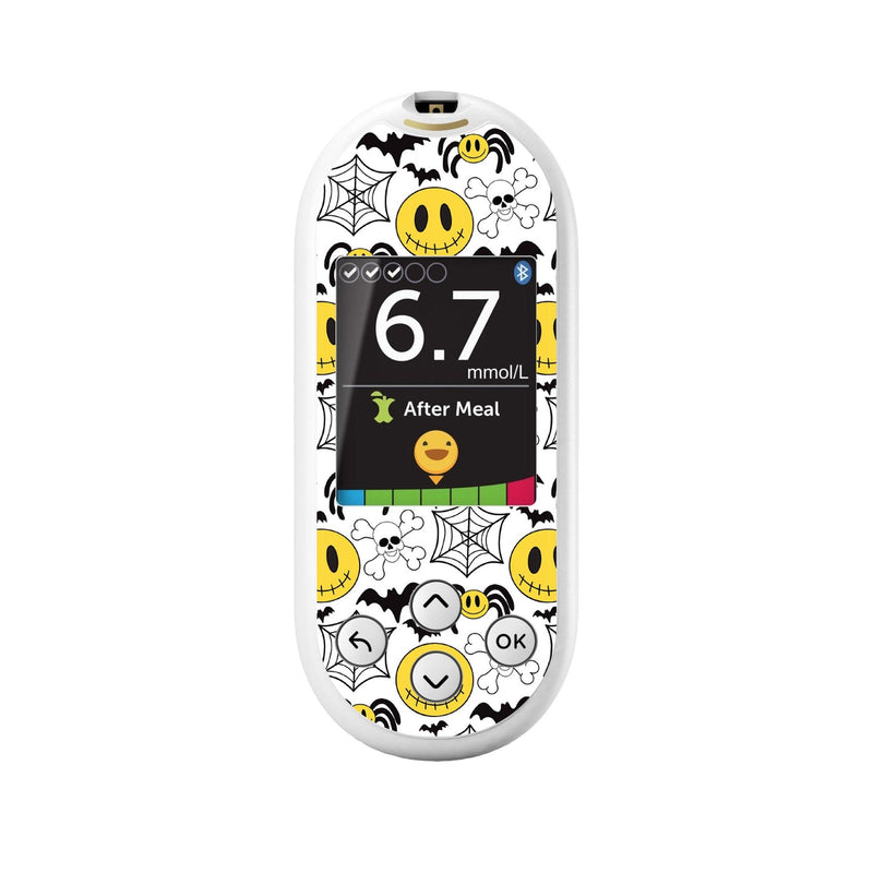 Peelz Spooky Season for OneTouch Verio Reflect Glucometer Peelz/Stickers White Smoke