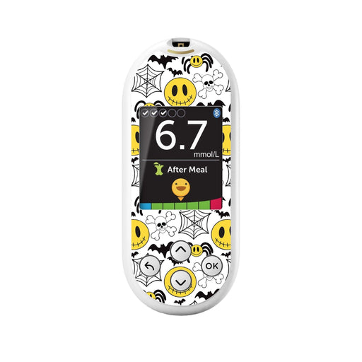 Peelz Spooky Season for OneTouch Verio Reflect Glucometer Peelz/Stickers White Smoke
