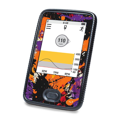 Peelz Spooky Splatter DEXCOM G6 Touchscreen Receiver Peelz/Stickers White Smoke