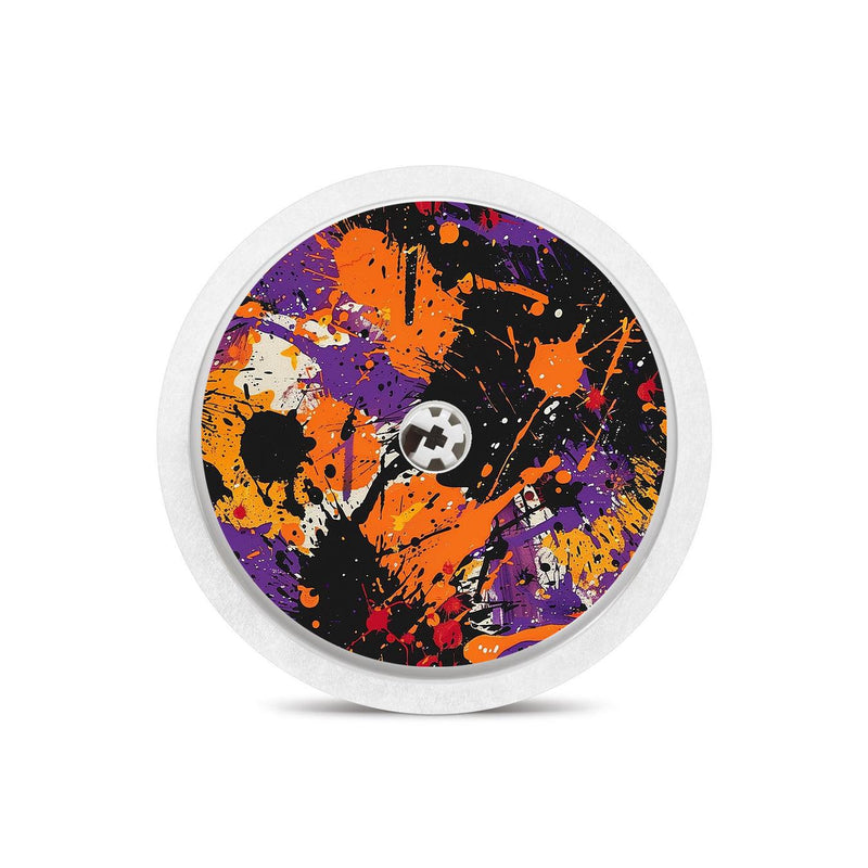 Peelz Spooky Splatter Freestyle Libre 2 Peelz/Stickers White Smoke Receiver + Sensor,Sensor Only