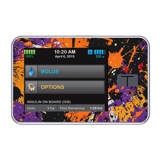 Peelz Spooky Splatter for Tandem t:slim Peelz/Stickers Black