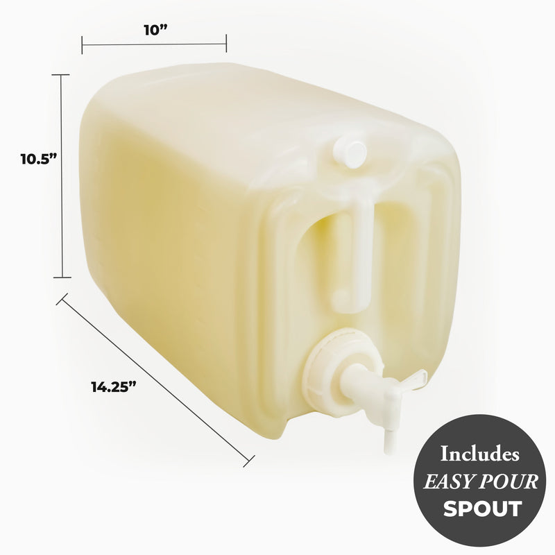Rustic Strength Castile Soap - Ultra Concentrate | Unscented Multi-Purpose Cleaner White Smoke 16 oz Plastic with Flip Top Spout,24 oz Glass,Half Gallon Plastic,Half Gallon Glass,Gallon Plastic,Gallon Glass,5 Gallon Eco Jug with Spout,5 Gallon Eco Jug with Pump