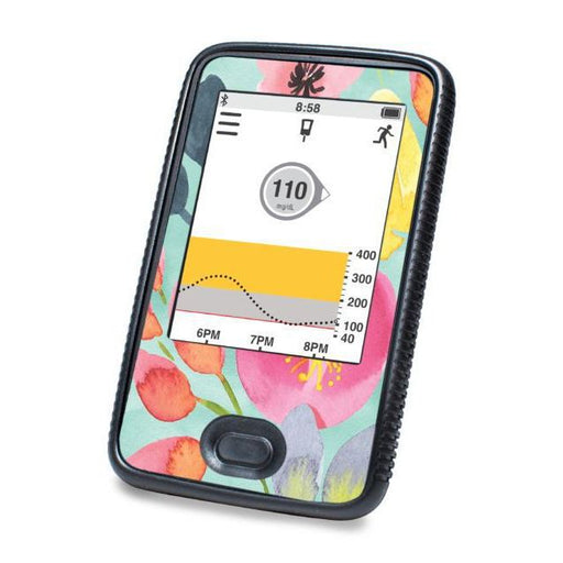 Peelz Spring Blossoms Designed for DEXCOM G6 Touchscreen Receiver Peelz/Stickers White Smoke