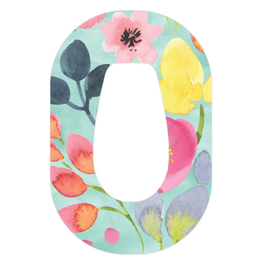 Peelz Spring Blossoms Dexcom G6 Patch Tape - Pump Peelz Patch Medical Tape White Smoke 1-Pack Dexcom G6 Tape
