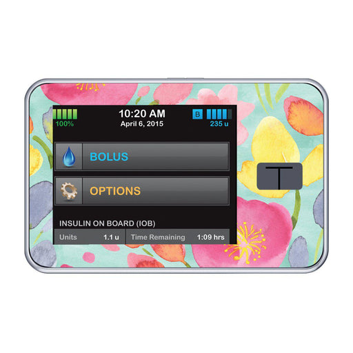 Peelz Spring Blossoms Sticker for Tandem t:slim Peelz/Stickers Black