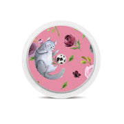 Peelz Spring Cats for Freestyle Libre 2 Peelz/Stickers White Smoke Sensor Only