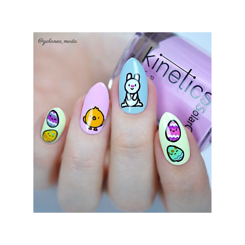 UberChic Beauty Spring Kawaii Layers Stamping Plate Gray