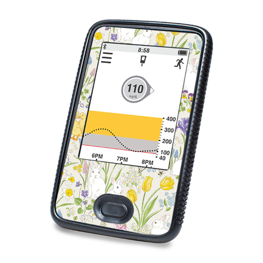 Peelz Springtime DEXCOM G6 Touchscreen Receiver Peelz/Stickers White Smoke