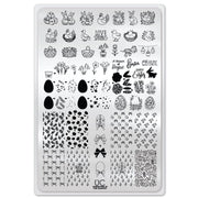 UberChic Beauty Springtime In The Country Stamping Plate Light Gray