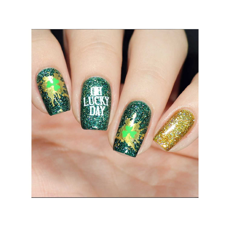 UberChic Beauty St Patrick's Day-04 Stamping Plate Tan