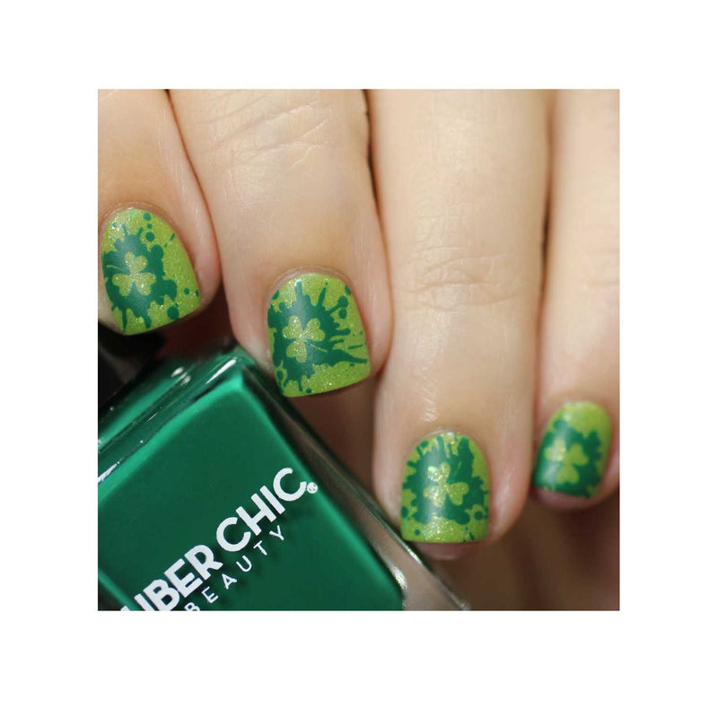 UberChic Beauty St Patrick's Day-04 Stamping Plate Tan