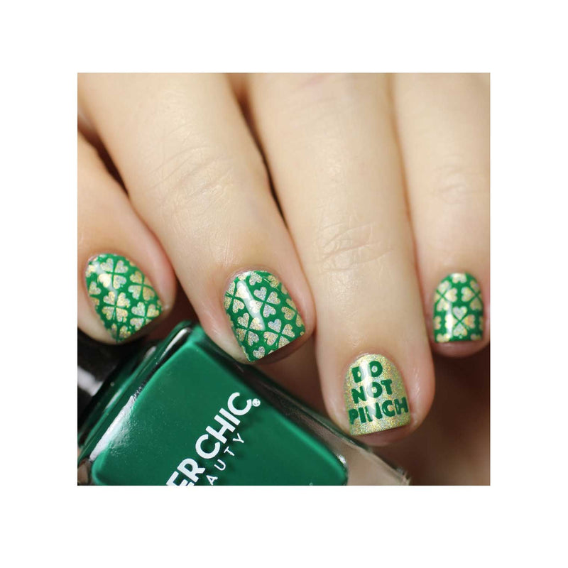 UberChic Beauty St Patrick's Day-04 Stamping Plate Tan