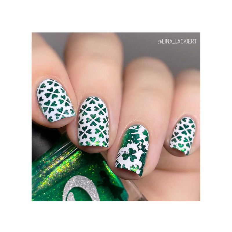UberChic Beauty St Patrick's Day-04 Stamping Plate Rosy Brown