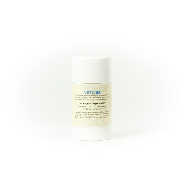 St Johns Fragrance Co LLC™ Vetiver Aluminum Free Deodorant Deodorant White Smoke