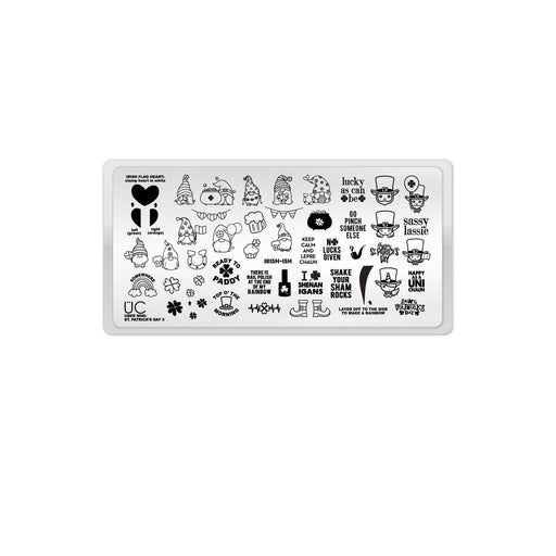 UberChic Beauty St Patrick's Day-05 Stamping Plate Lavender