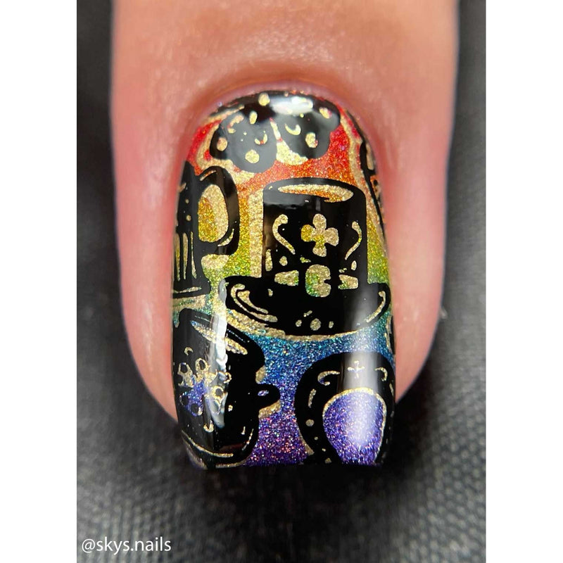 UberChic Beauty St Patrick's Day-06 Stamping Plate Dark Slate Gray