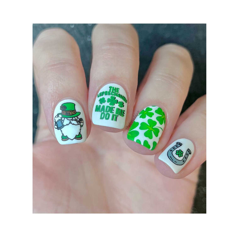 UberChic Beauty St Patrick's Day-06 Stamping Plate Rosy Brown