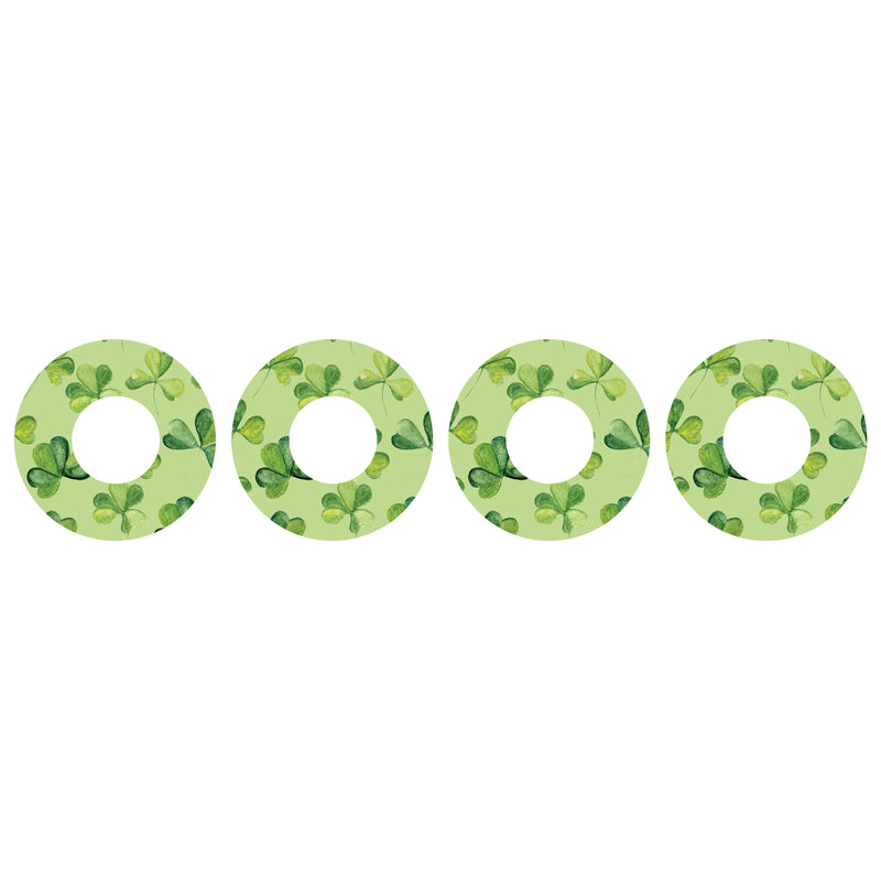 Peelz St. Patrick's Day Patch  Tape Designed for the FreeStyle Libre 2 Patch Medical Tape White Smoke 4-Pack Libre