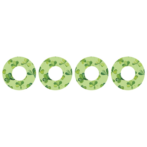 Peelz St. Patrick's Day Patch  Tape Designed for the FreeStyle Libre 2 Patch Medical Tape White Smoke 4-Pack Libre