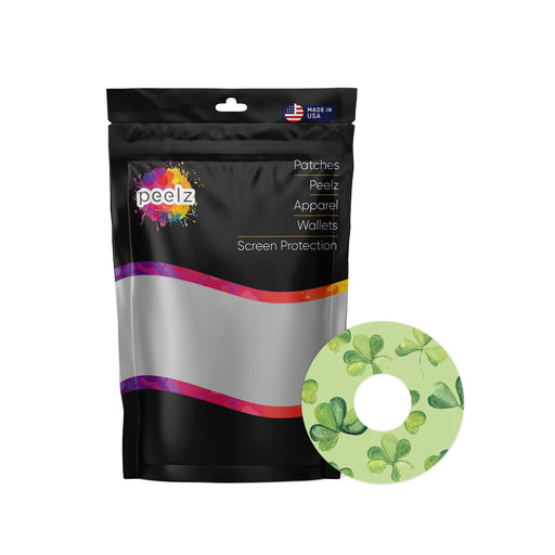 Peelz St. Patrick's Day Patch Tape Designed for the FreeStyle Libre 3 Plus & Lingo Patch Medical Tape White Smoke 12-Pack (Set of 12 Patches),4-Pack (Set of 4 Patches)