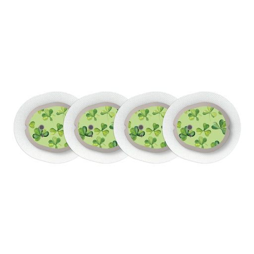 Peelz St. Patrick's Day Sticker Designed for the DEXCOM G7 and Stelo Transmitter Peelz/Stickers White Smoke 4-pack (Set of 4 Stickers)