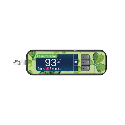 Peelz St. Patrick's Day Sticker for Bayer Contour Next Glucometer Peelz/Stickers White Smoke