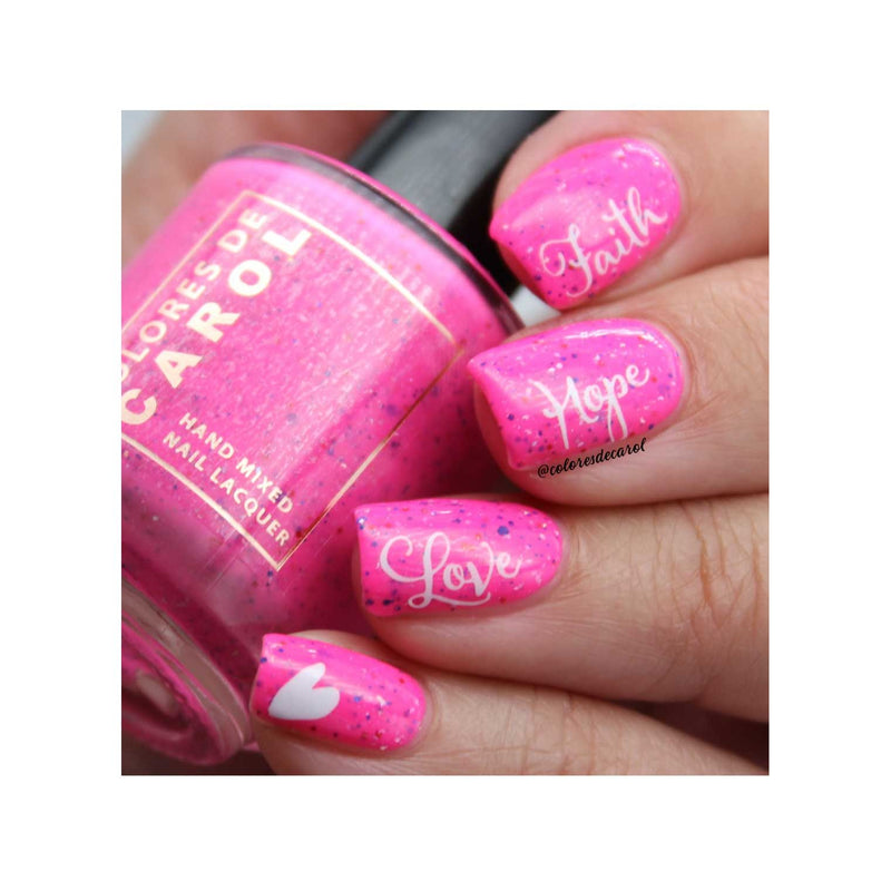 UberChic Beauty Stand Together Stamping Plate Pale Violet Red