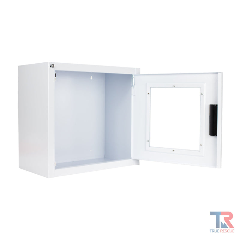 True Rescue Standard Surface Mounted Cabinet Cabinet Light Gray Small / Non-Alarmed,Small / Alarmed,Small / Alarmed & Strobed,Large / Non-Alarmed,Large / Alarmed,Large / Alarmed & Strobed
