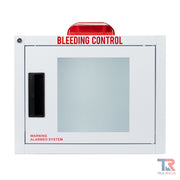 True Rescue Standard Surface Mounted Cabinet Cabinet Light Gray Small / Alarmed & Strobed