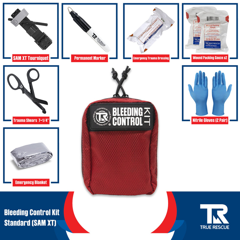 True Rescue Bleeding Control Kit by True Rescue Bleeding Control Kit Dark Slate Gray Standard Kit / SAM XT Tourniquet / Black