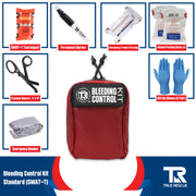 True Rescue Bleeding Control Kit by True Rescue Bleeding Control Kit Midnight Blue Standard Kit / SWAT-T Tourniquet / Orange