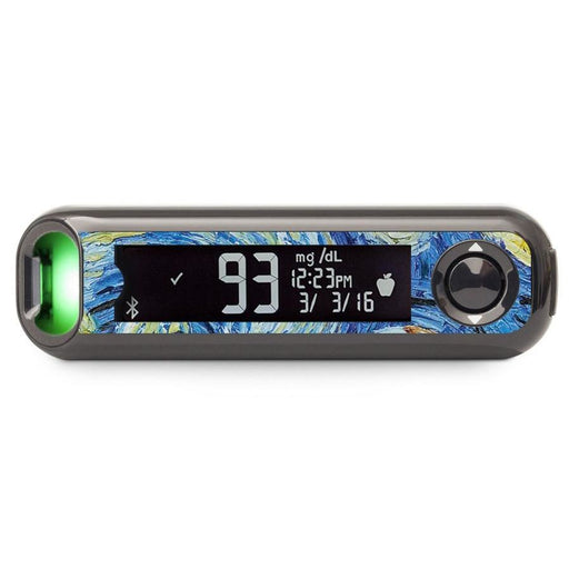 Peelz Starry Night for Bayer Contour© Next One Glucometer Peelz/Stickers Dark Slate Gray