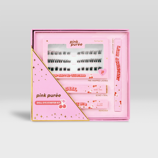 Pink Purée DIY Lash Starter Kit Misty Rose Cat Eye,Doll Eye