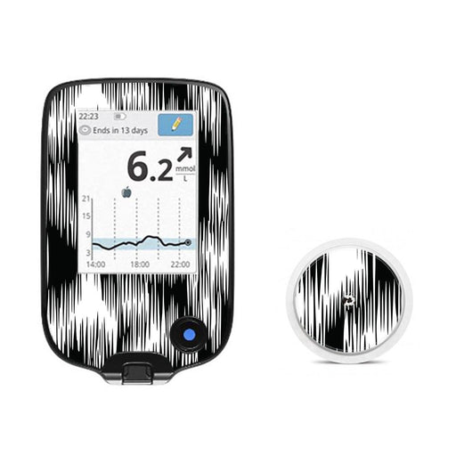 Peelz Static Interference Freestyle Libre 2 Peelz/Stickers White Smoke Receiver + Sensor