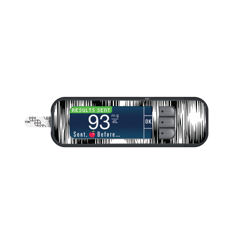 Peelz Static Interference for Bayer Contour Next Glucometer Peelz/Stickers White Smoke