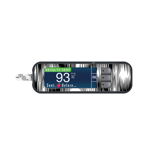 Peelz Static Interference for Bayer Contour Next Glucometer Peelz/Stickers White Smoke