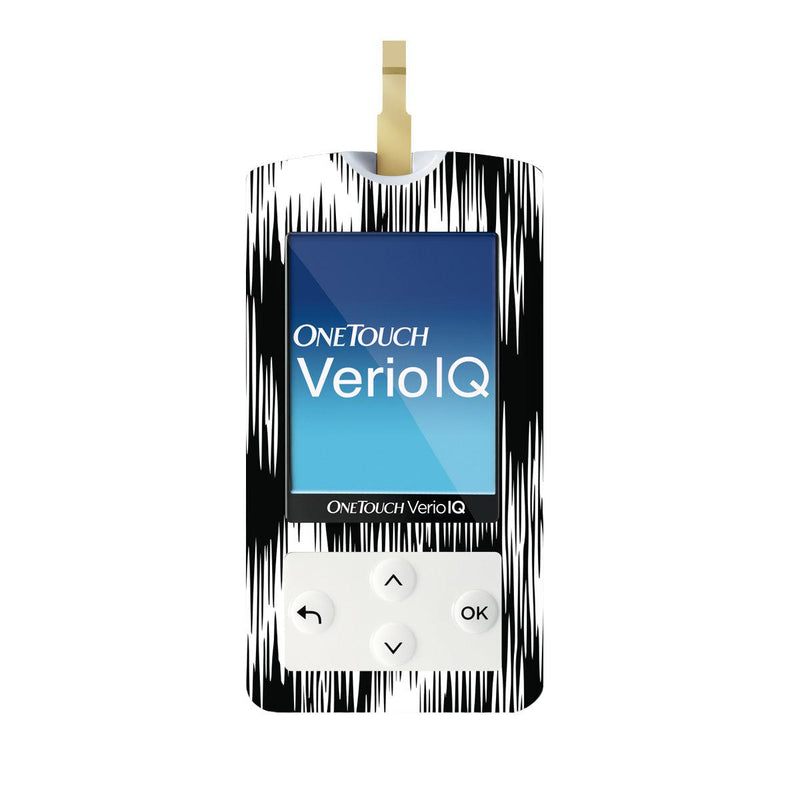 Peelz Static Interference for OneTouch Verio IQ Glucometer Peelz/Stickers White Smoke