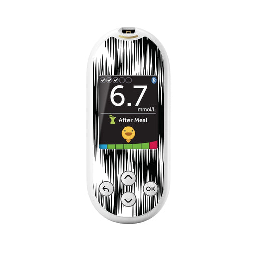 Peelz Static Interference for OneTouch Verio Reflect Glucometer Peelz/Stickers White Smoke