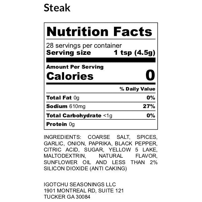Igotchu Steak seasoning