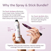 Style Edit Root Cover Up Stick and Full Size Spray Duo Gift Set White Smoke Black,Dark Brown,Medium Brown,Light Brown