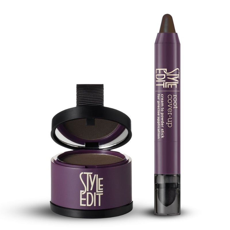Style Edit Root Touch Up Powder and Stick Duo White Smoke Dark Brown