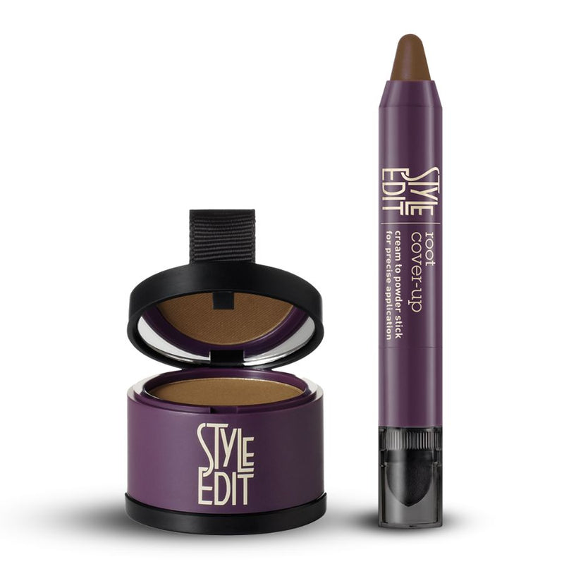 Style Edit Root Touch Up Powder and Stick Duo White Smoke Light Brown