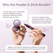Style Edit Root Touch Up Powder and Stick Duo White Smoke Black,Dark Brown,Medium Brown,Light Brown