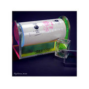 UberChic Beauty Sticky Roll Iridescent Acrylic Holder Tool Gray